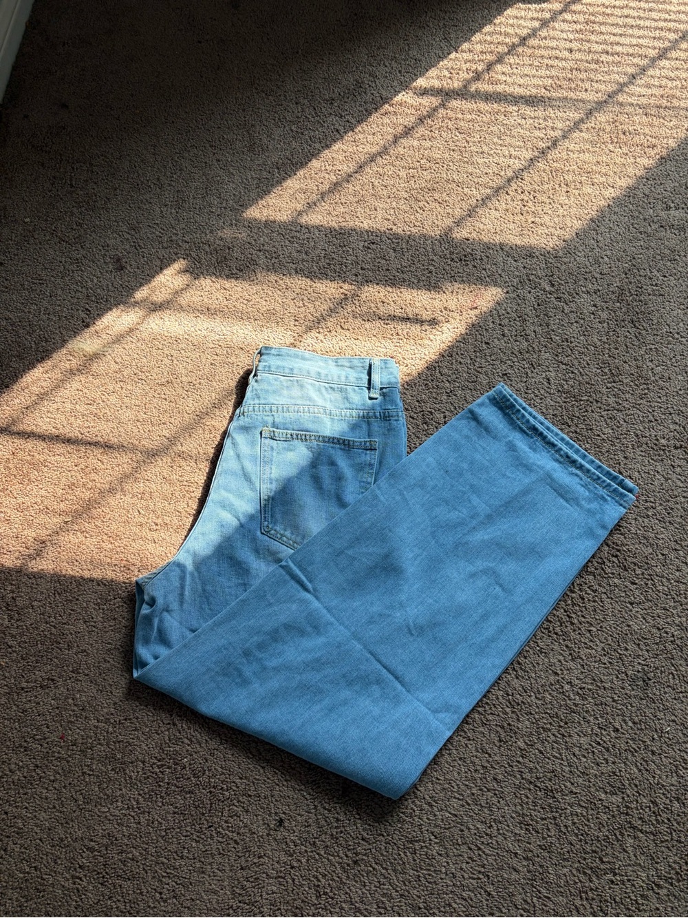 PacSun Men’s Relaxed Jeans in Light Blue Denim